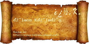 Álmos Kálmán névjegykártya